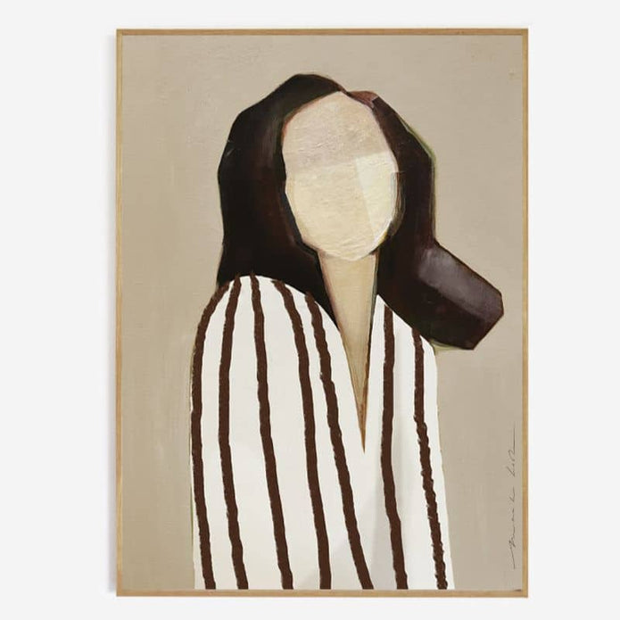 Poster Lady in Stripes 70x50 cm limitierte Auflage, Kunstdruck