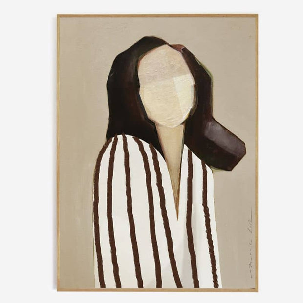 Poster Lady in Stripes 70x50 cm limitierte Auflage, Kunstdruck