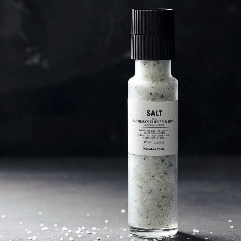 Salzmischung von Nicolas Vahe mit Parmesan und Basilikum