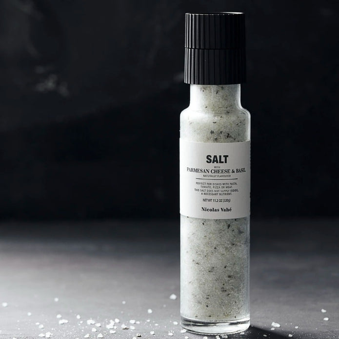 Salzmischung von Nicolas Vahe mit Parmesan und Basilikum