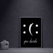 Poster schwarz weiß mit Aufdruck you decide, 70x50 cm