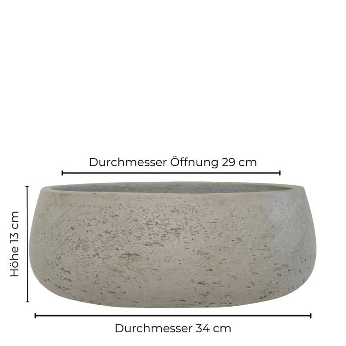 Pflanzschale Eileen L von Pottery Pots, hellgrau