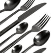 schwarzes Besteck Pure von Serax 24-teilig
