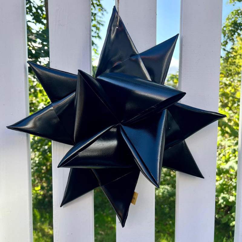 Stern für Indoor und Outdoor, wasserabweisend, schwarz