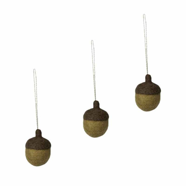 Eichel Ekbacka aus Filz 3er Set