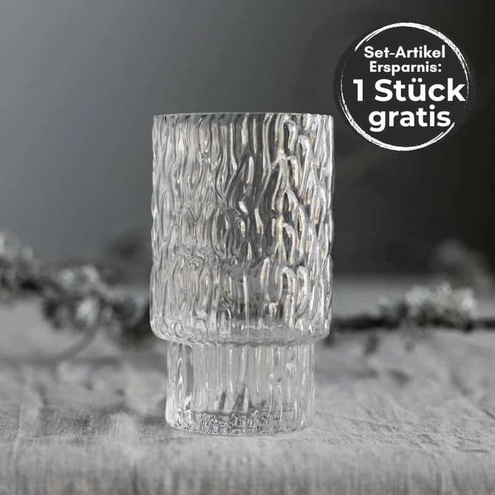 Geriffeltes Glas PRINSERYD von Storefactory 45 cl