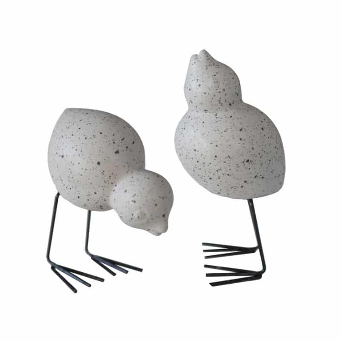 DKBK Swedish Bird aus Keramik in der schwarz, weiss und mole dot
