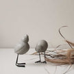 DKBK Swedish Bird aus Keramik in der schwarz, weiss und mole dot