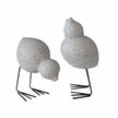 DKBK Swedish Bird aus Keramik in der schwarz, weiss und mole dot