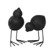 DKBK Swedish Bird aus Keramik in der schwarz, weiss und mole dot