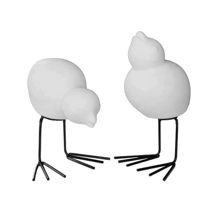 DKBK Swedish Bird aus Keramik in der schwarz, weiss und mole dot