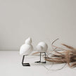 DKBK Swedish Bird aus Keramik in der schwarz, weiss und mole dot
