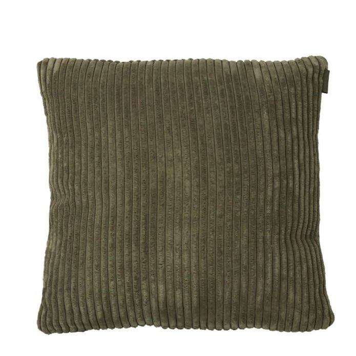 Kissen Cord grün, quadratisch, 47x47 cm