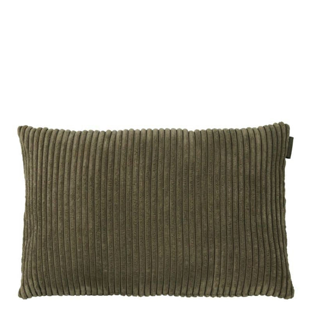 Kissen Cord grün, rechteckig, 57x38 cm