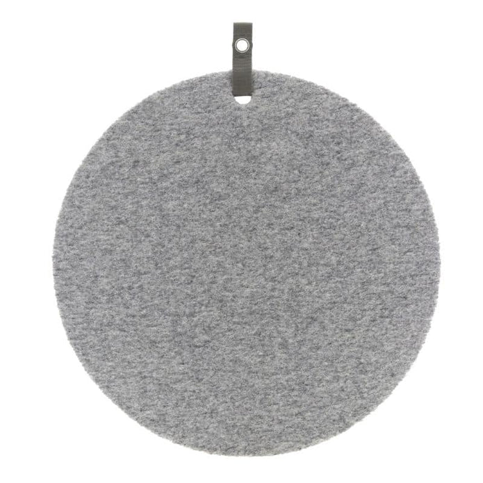 Pinnwand, Memoboard grau rund 60 cm, Oberfläche Wolle