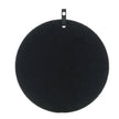 Pinnwand, Memoboard schwarz rund 60 cm, Oberfläche Wolle