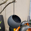 Blumenampel Vallenar schwarz, aus Metall, in zwei Größen verfügbar