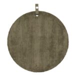 Pinnwand, Memoboard grün,rund 60 cm, Oberfläche Cordstoff