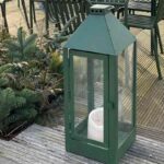 A2 Living Laterne Maxi 60 cm, verzinkt, grün, wetterfest