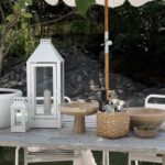 A2 Living Laterne Maxi 60 cm, verzinkt, weiss, wetterfest