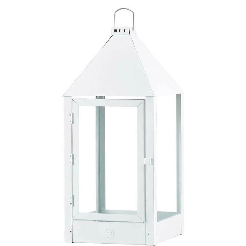 A2 Living Laterne Mega 70 cm, verzinkt, weiss, wetterfest