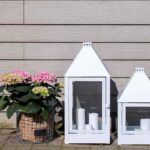 A2 Living Laterne Mega 70 cm, verzinkt, weiss, wetterfest