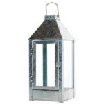 Laterne Midi 42,5 cm hoch von A2 Living, verzinkt, silber