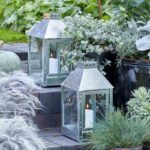 Laterne Mini 33,5cm hoch von A2 Living, wetterfest, silber, verzinkt