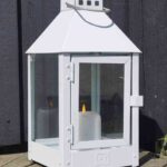 Laterne Mini 33,5cm hoch von A2 Living, wetterfest, weiss