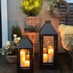 A2 Living Große Laterne Maxi 60 cm, schwarz wetterfest