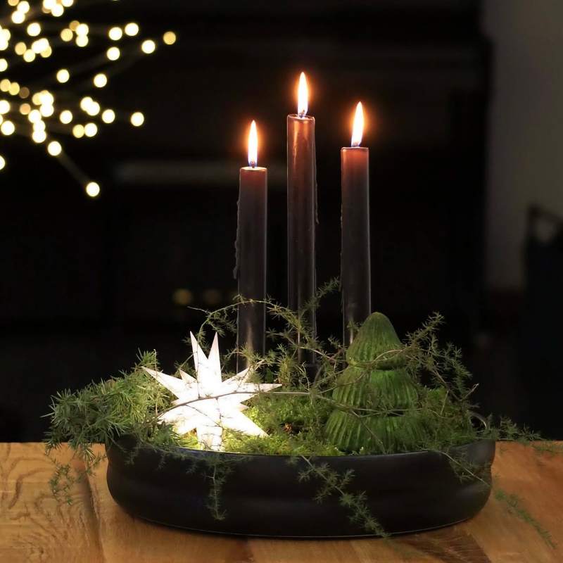 Kerzenhalter Bolmen schwarz Keramik von Storefactory