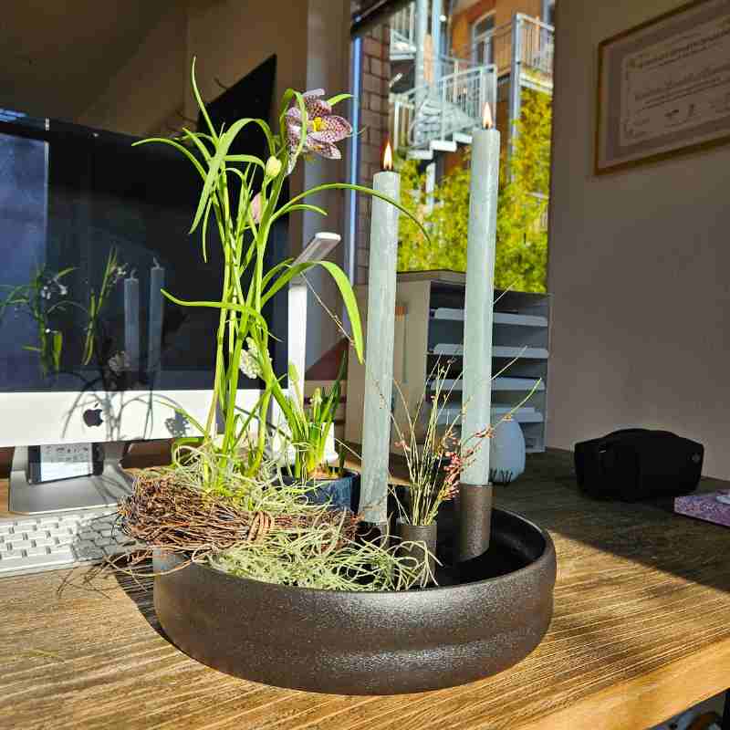 Kerzenhalter Bolmen schwarz Keramik von Storefactory