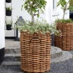 Pflanzkorb A2 Living Rattan Korb Maxi rund Durchmesser 45 cm, Höhe 66 cm