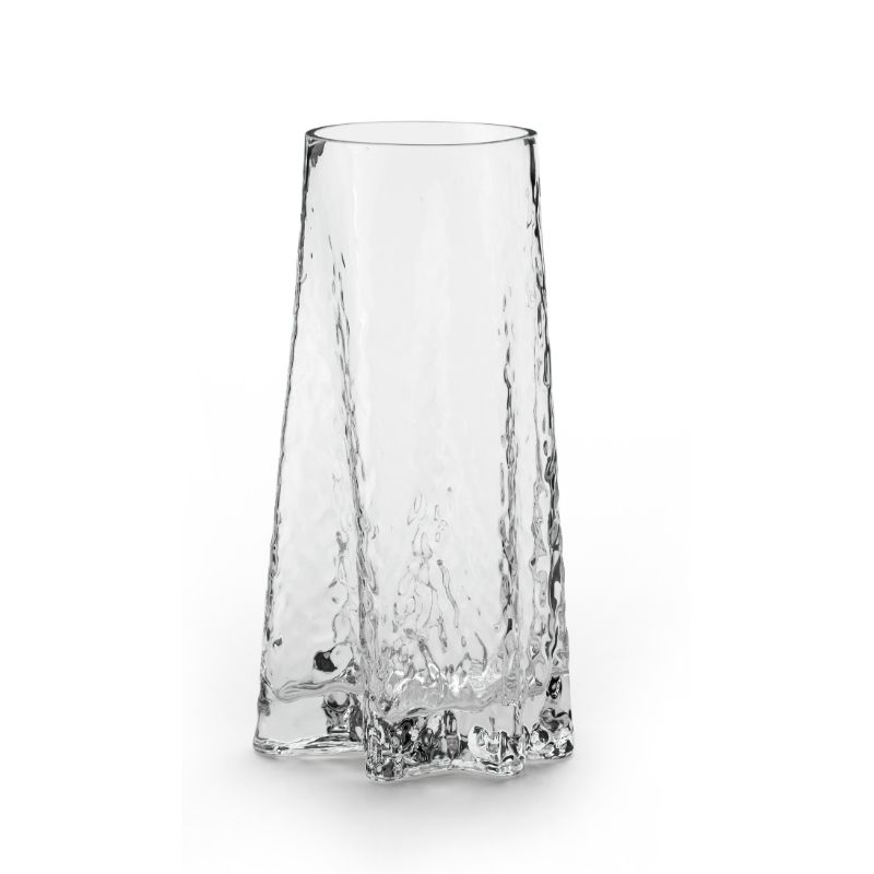 Vase Gry von Cooee 30 cm hohe mundgeblasene Vase kristallklar