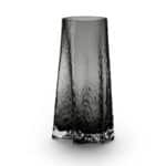 Vase Gry von Cooee 30 cm hohe mundgeblasene Vase in smoke