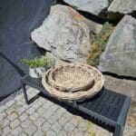 2er Set Rattanschalen in den Größen Ø 45cm und 62 cm