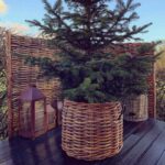 Großer Rattankorb rund in den Maßen Durchmesser 62 cm und der Höhe 50 cm von A2 Living Mega Low