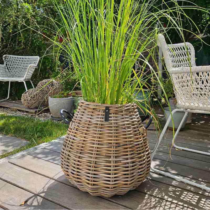 Rattan-Korb KUBU Maxi “Pear” 44×50 cm