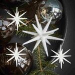 Ornament Stern von House Doctor aus Glas im 4er Set, Durchmesser 7,5 cm