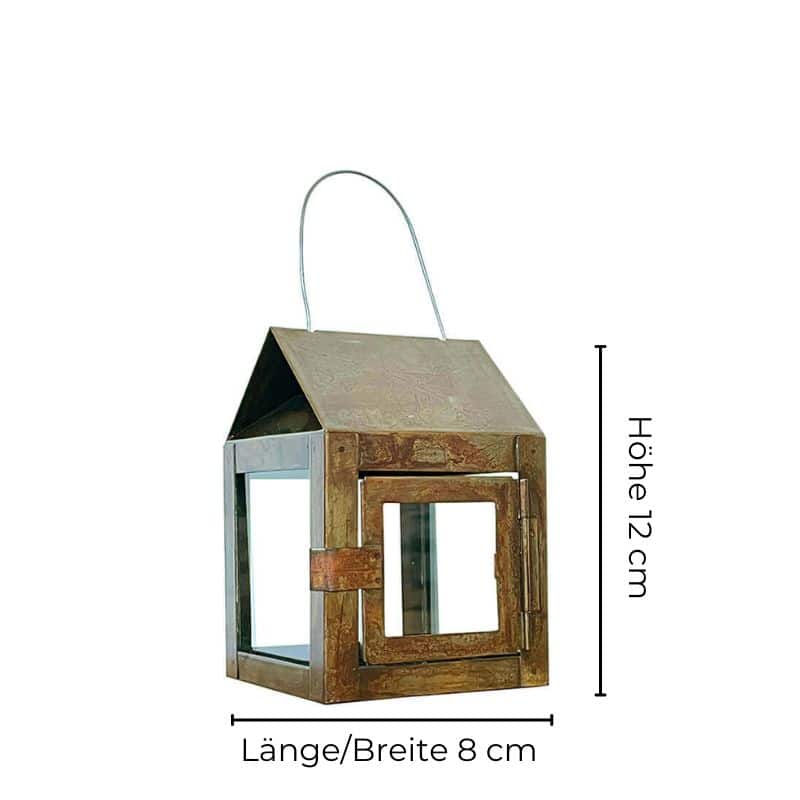 A2 Living Laterne 12 cm in Messing Optik