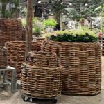 Großer Rattankorb rund in den Maßen Durchmesser 110 cm und der Höhe 100 cm von A2 Living Magnum Low