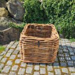 Großer Rattankorb quadratisch in den Maßen 59x59 cm und der Höhe 50cm von A2 Living Mega Low