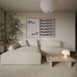 Poster beige mit schwarzem Text, Größe 70x50 cm