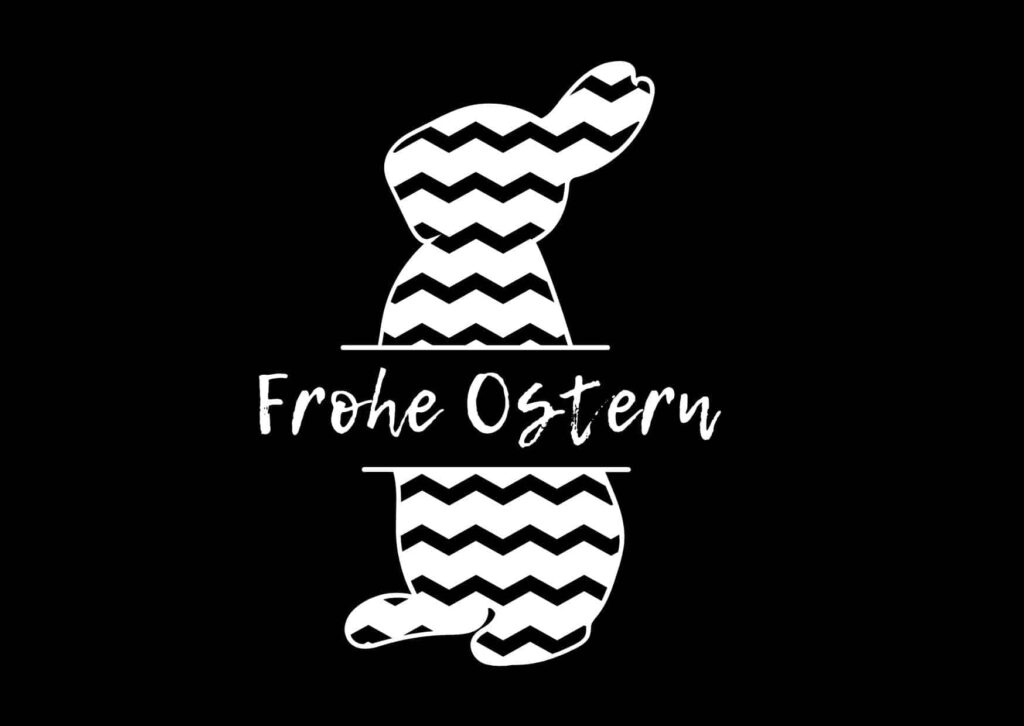 Postkarten für Ostern, schwarz/weiß