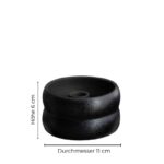 Schwarzer Kerzenhalter Bolmen Mini von Storefactory