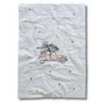 Canvas Print in schwarz weiß mit dem Bild "Xmas car"