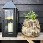 Rattankorb Pear 29 x 30cm in Birnenform aus Kubu-Rattan A2 Living