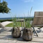Rattankorb Pear 29 x 30cm in Birnenform aus Kubu-Rattan A2 Living