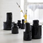 Vase Héléna schwarz in fünf Größen