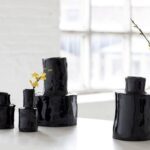 Vase Héléna schwarz in fünf Größen